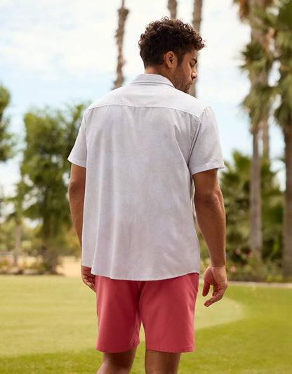 Regular Fit Shirt – Shirt Collar – Fish Print Off-White