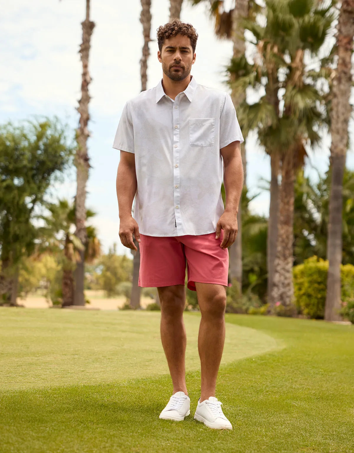 Regular Fit Shirt – Shirt Collar – Fish Print Off-White