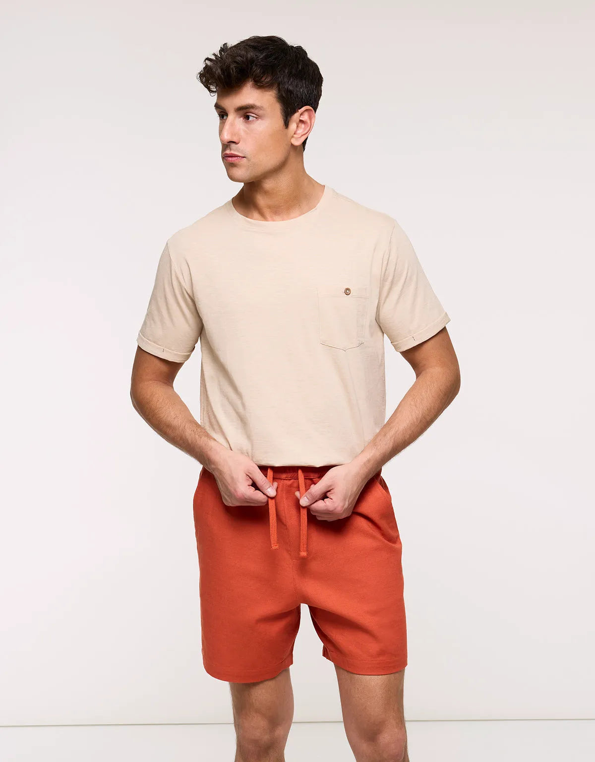 Orange Bermuda Shorts - Jackie