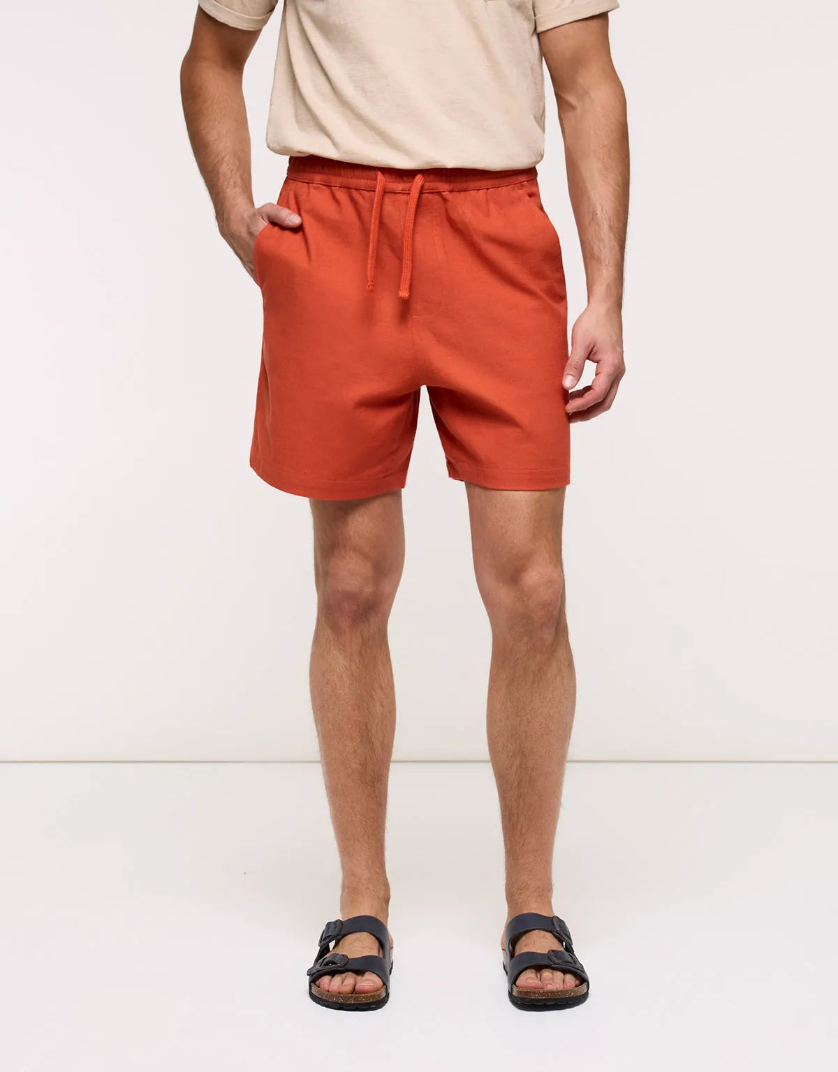 Orange Bermuda Shorts - Jackie